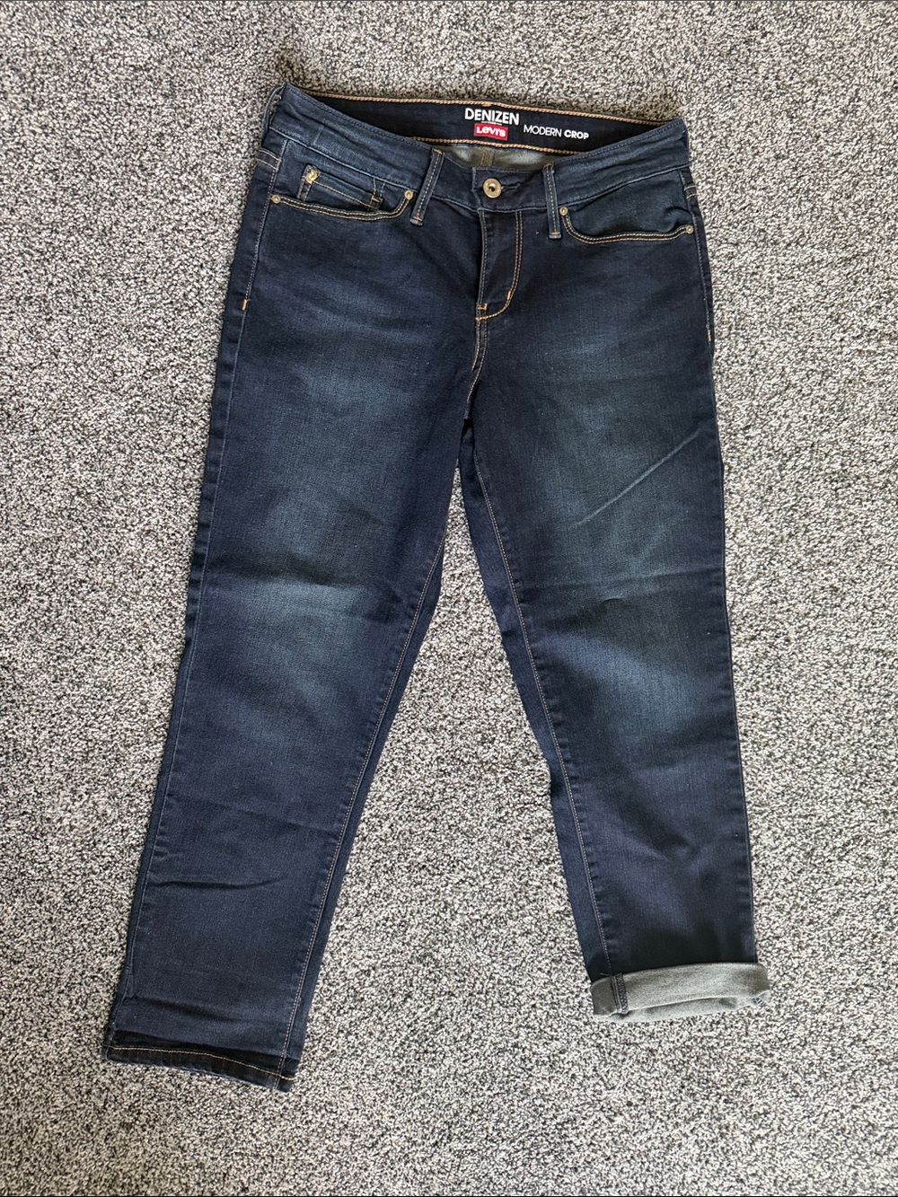 Denizen from Levi's Dark Blue Cropped Women's Jeans